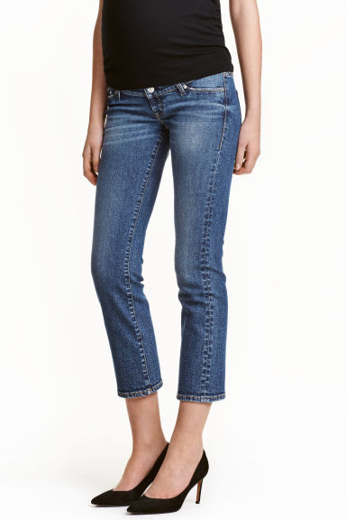 MAMA Straight Cropped Jeans